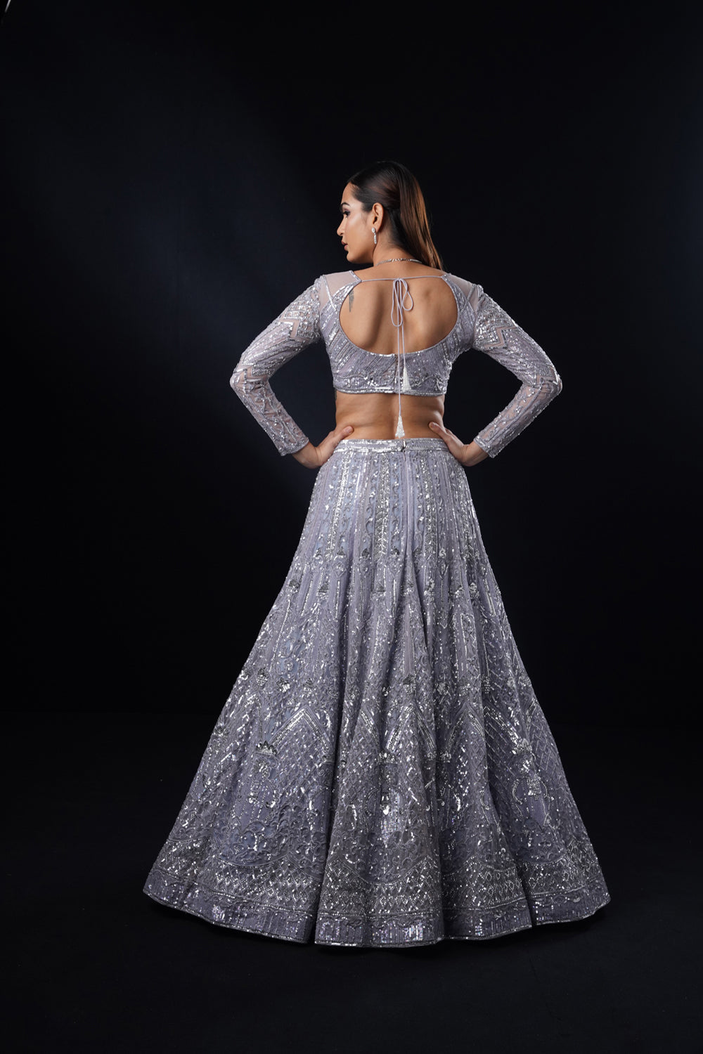 "Cresta" Sapphire Colour Lehenga Set