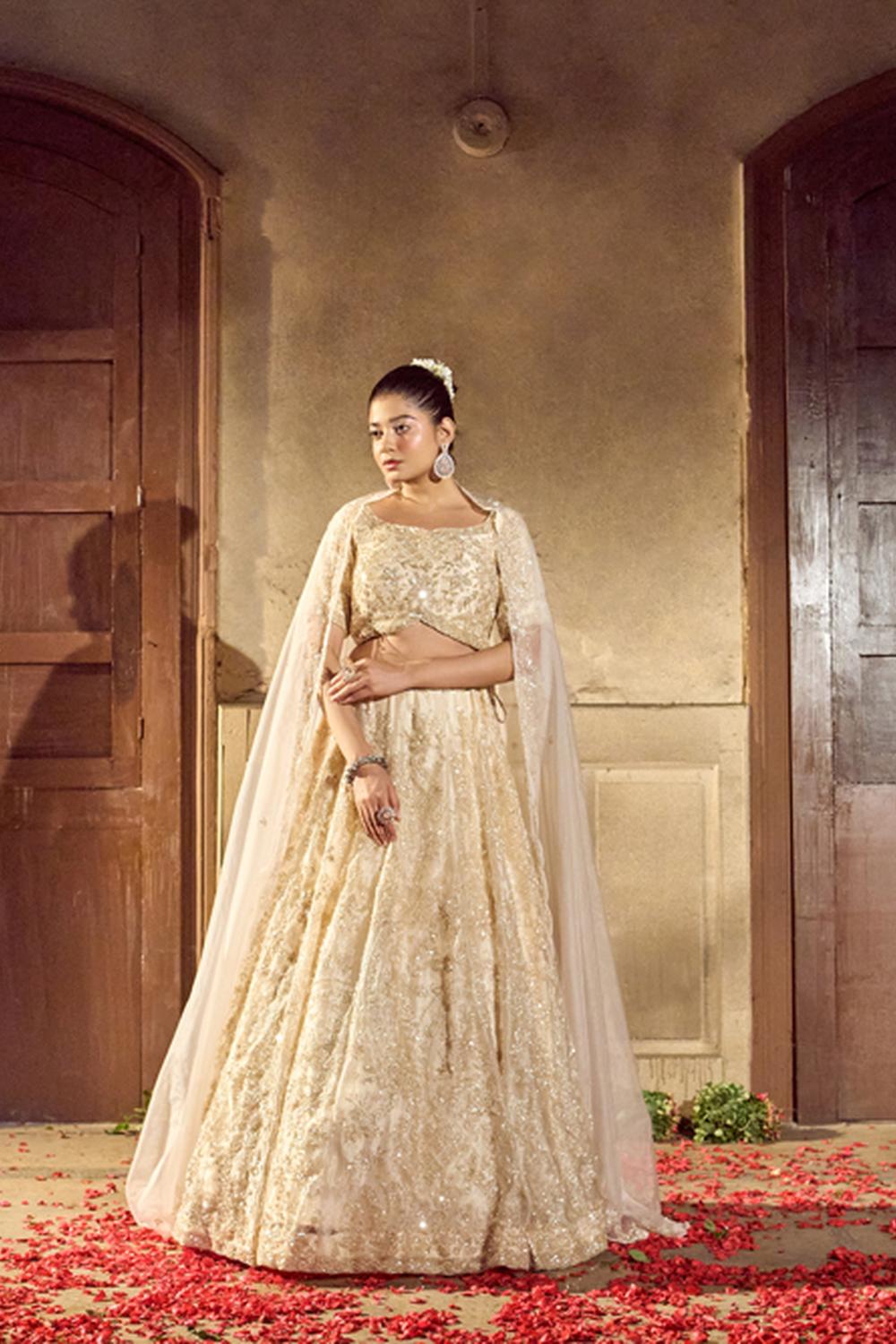 Ivory Lehenga Set