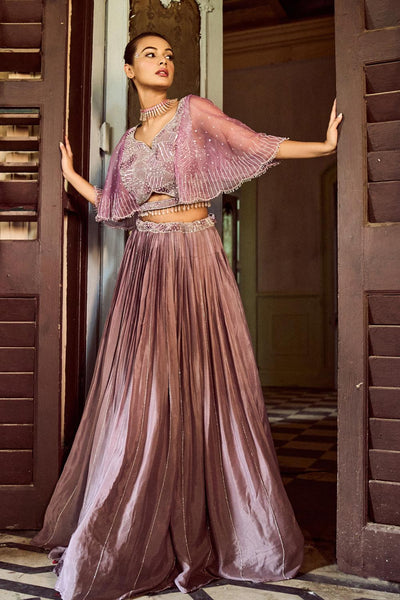 Mauve Lehenga Set