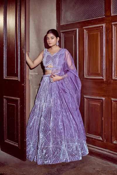 Purple Lehenga Set