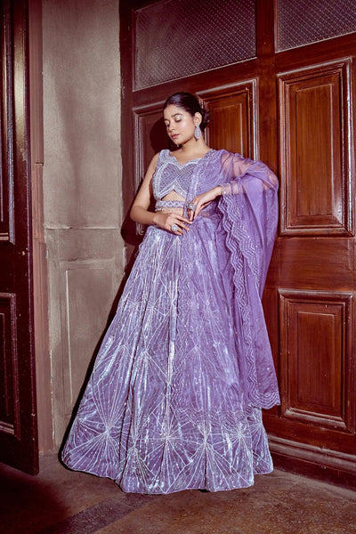 Purple Lehenga Set