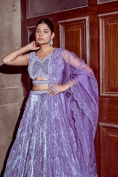 Purple Lehenga Set