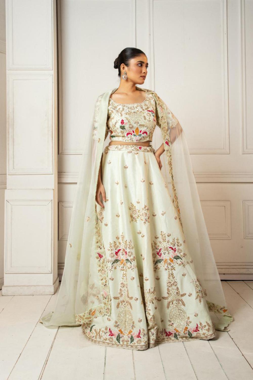 Ivory Handwork Lehenga Set