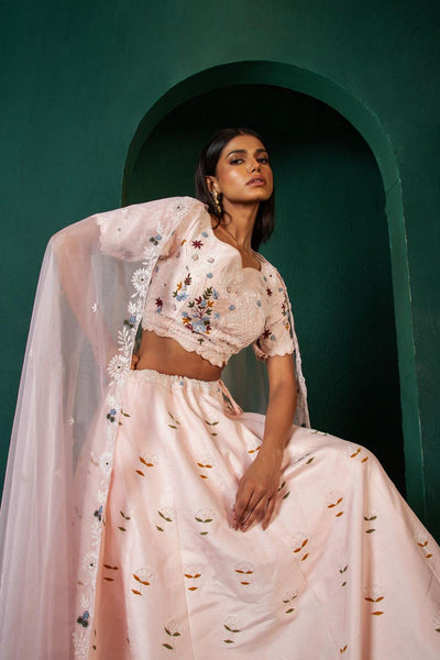 Pastel Pink Lehenga Set