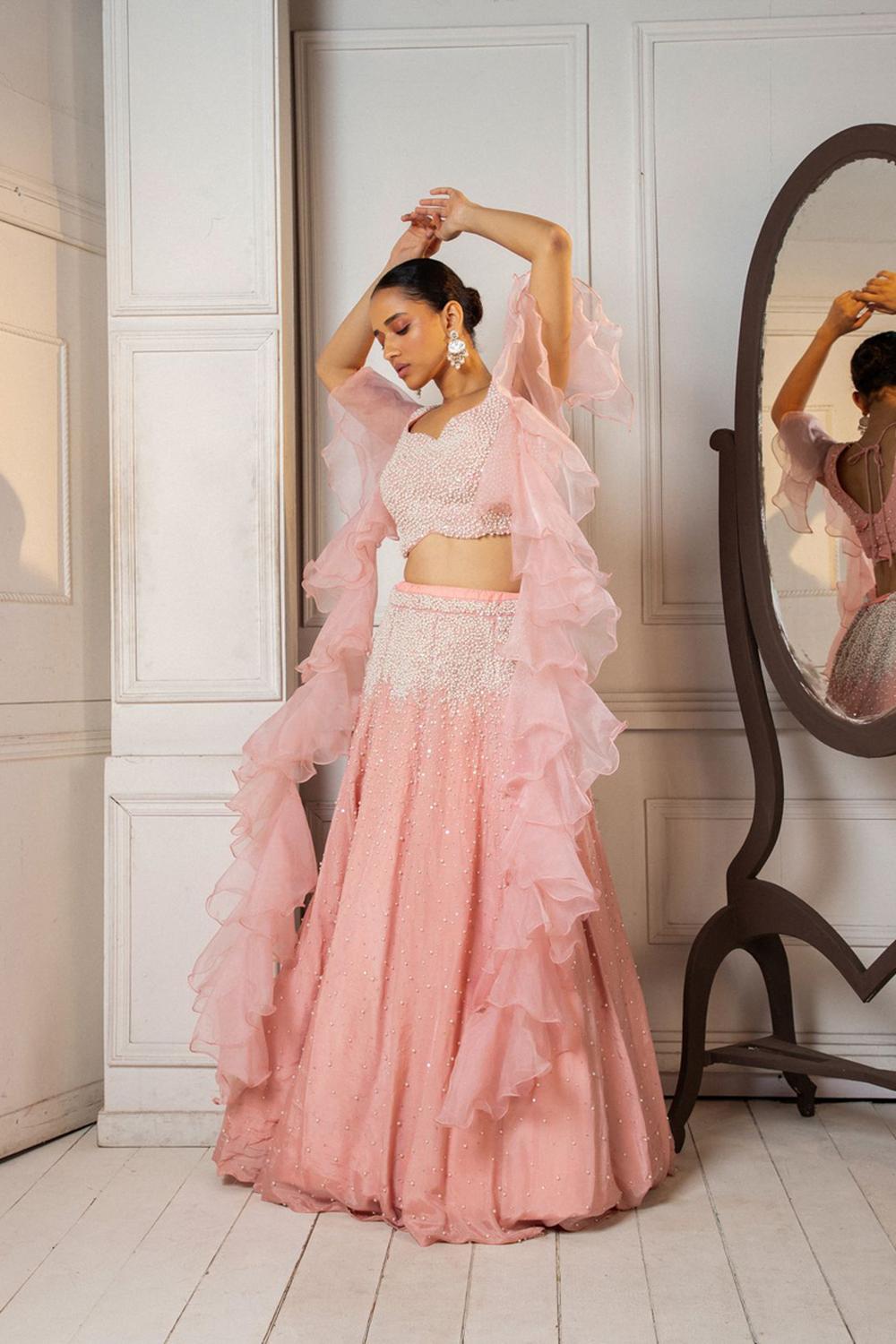 Pastel Pink Lehenga Set