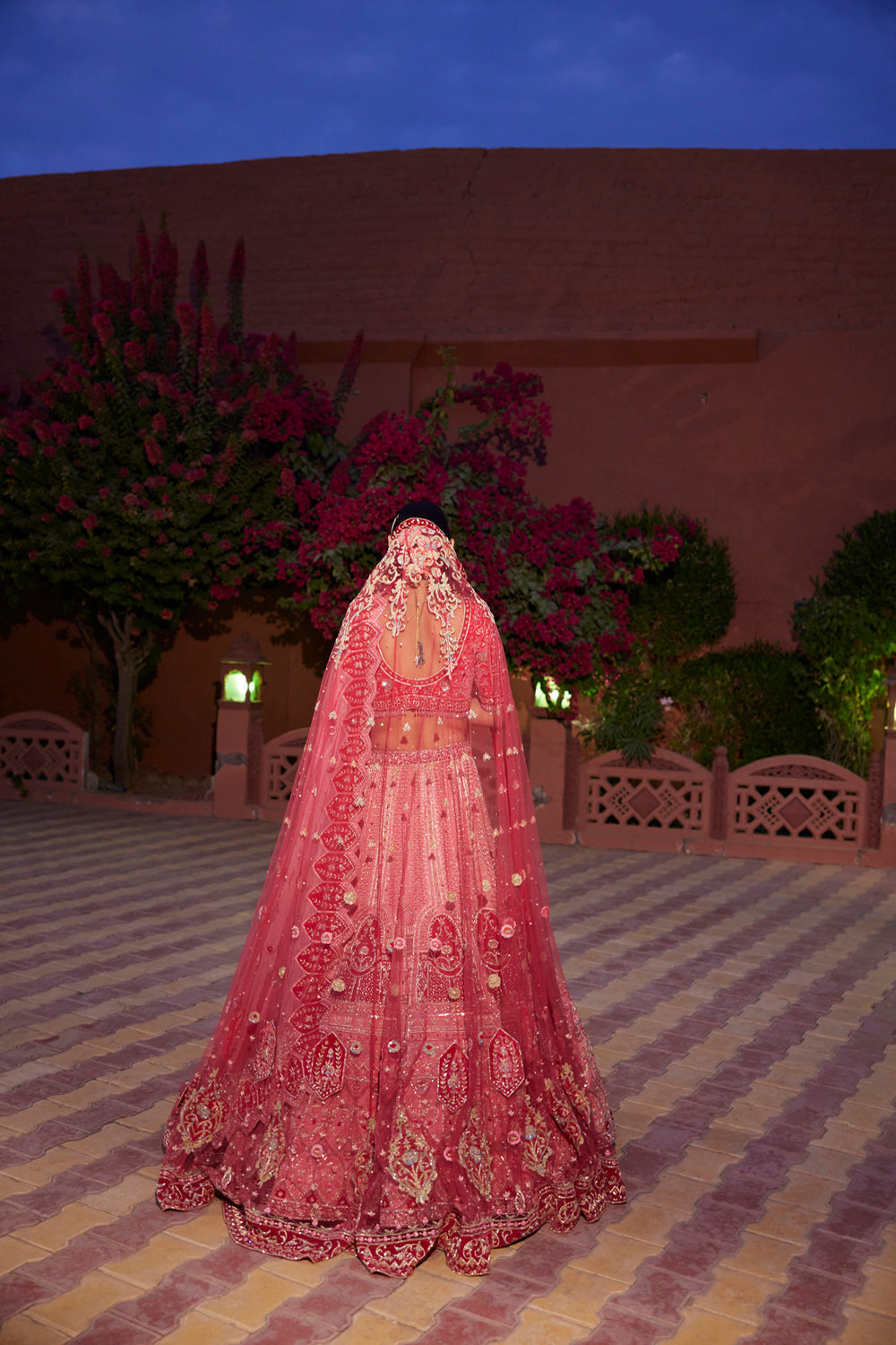 "Madhuban" Bubblegum Pink Zardosi Embroidered Lehenga Set